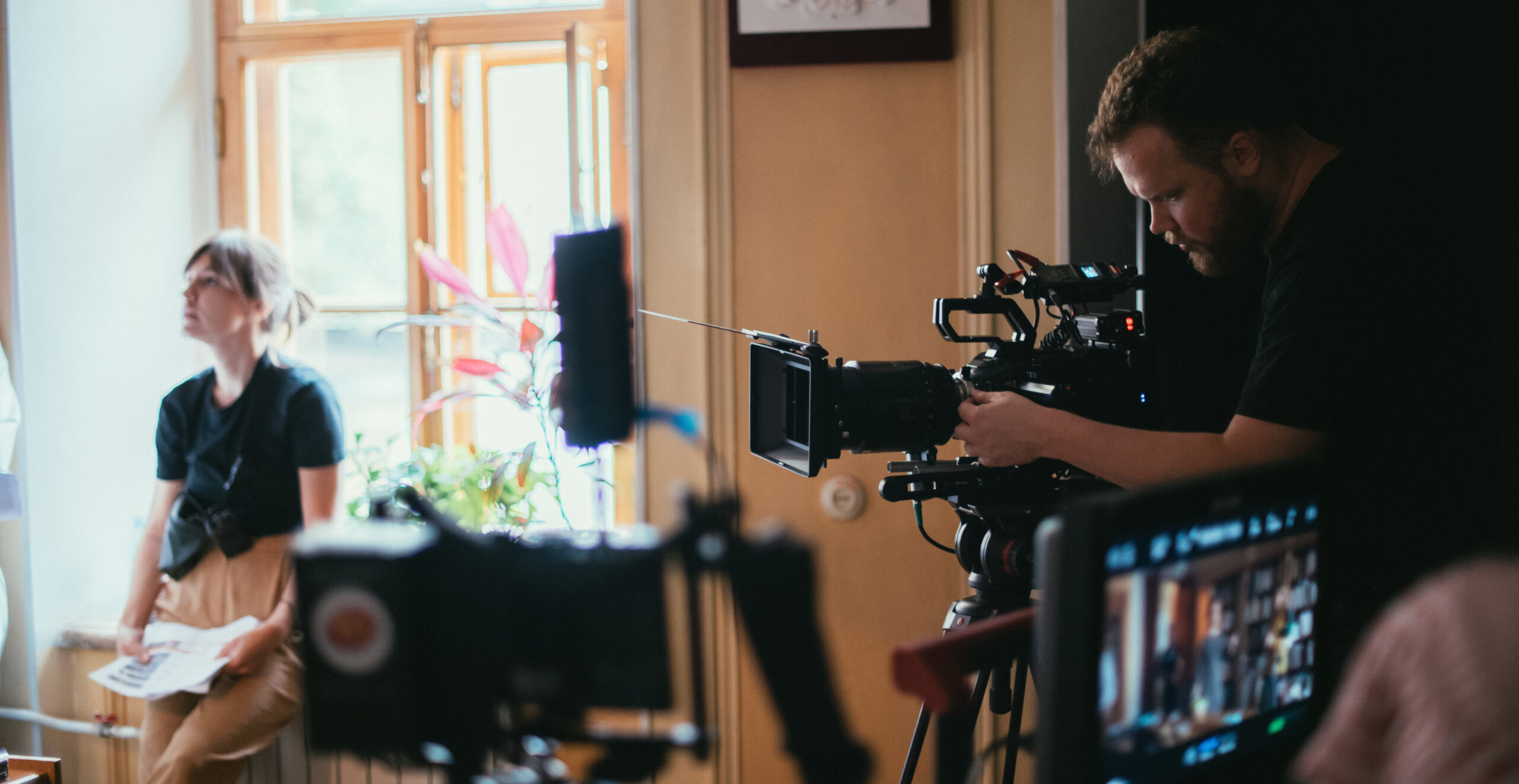 Director,Of,Photography,With,A,Camera,In,His,Hands,On