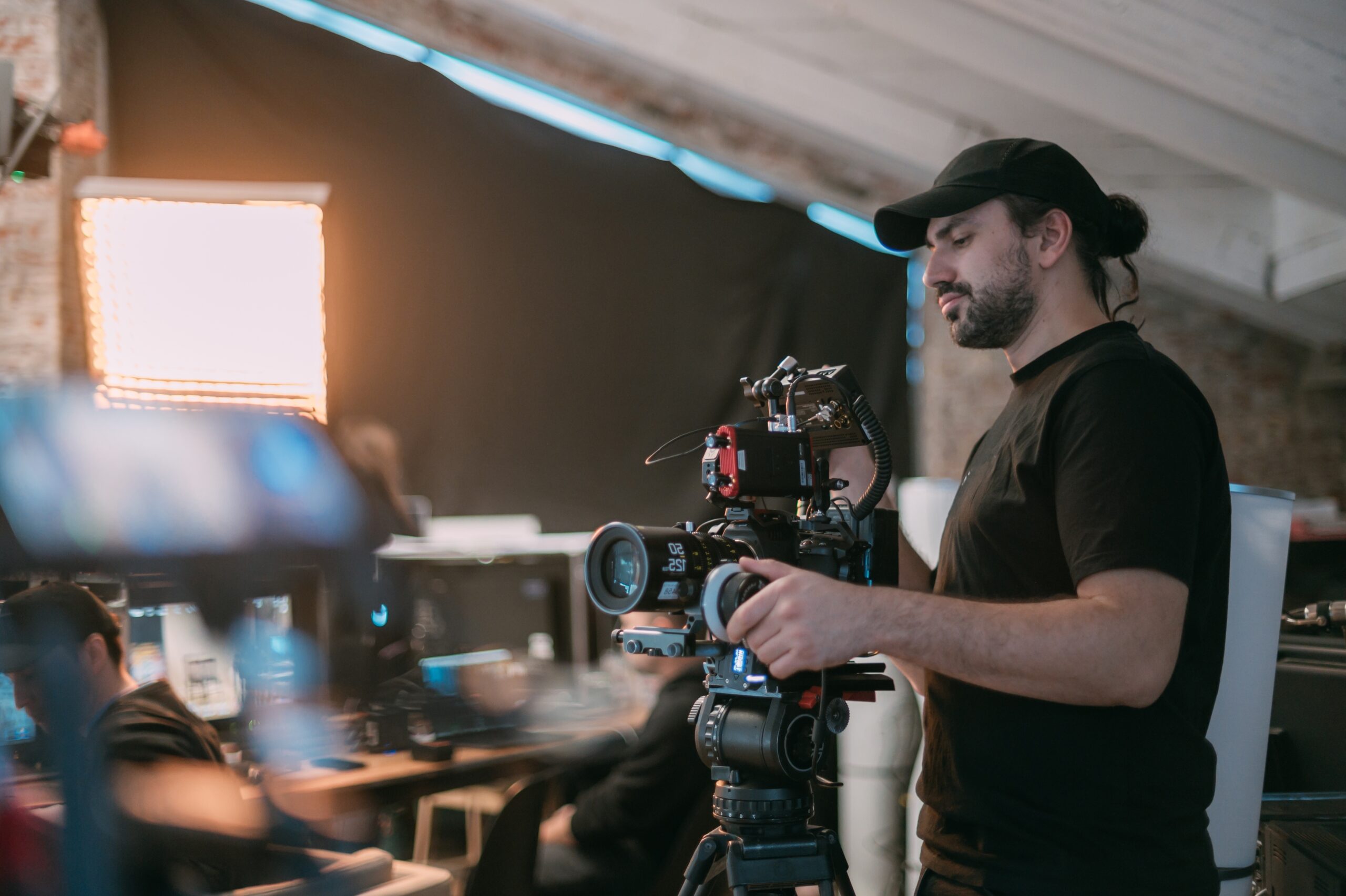 Director,Of,Photography,With,A,Camera,In,His,Hands,On